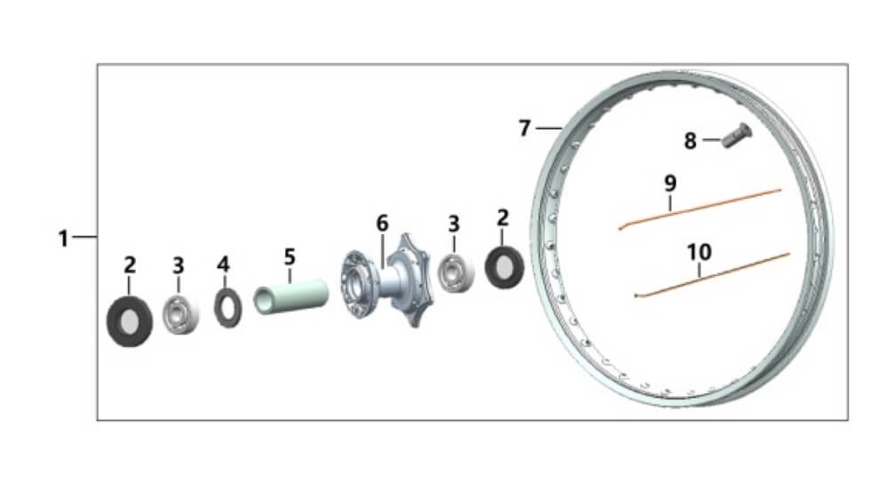 Ступица переднего колеса