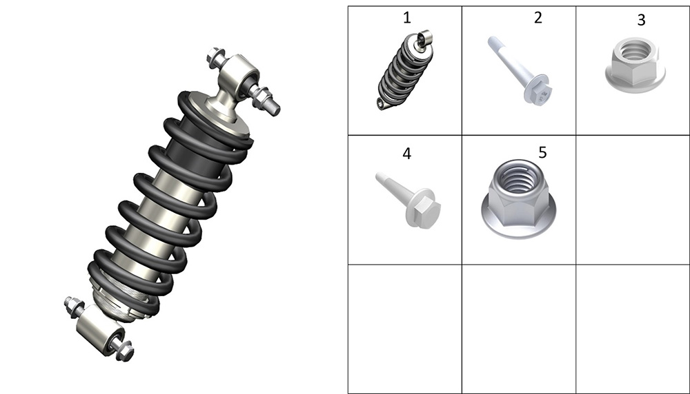 Амортизатор задний