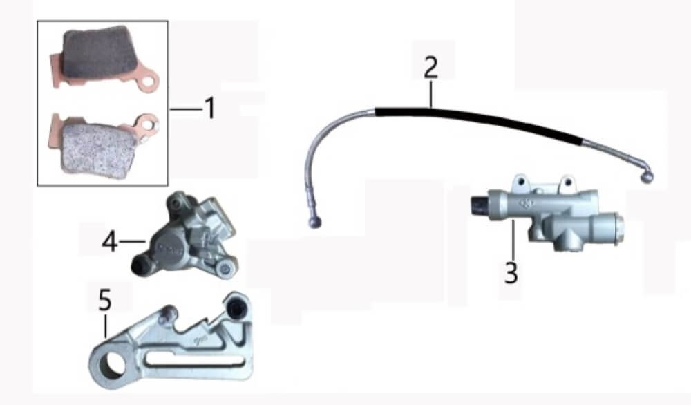Суппорт заднего тормоза