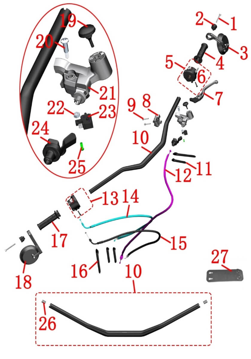 Руль и компоненты