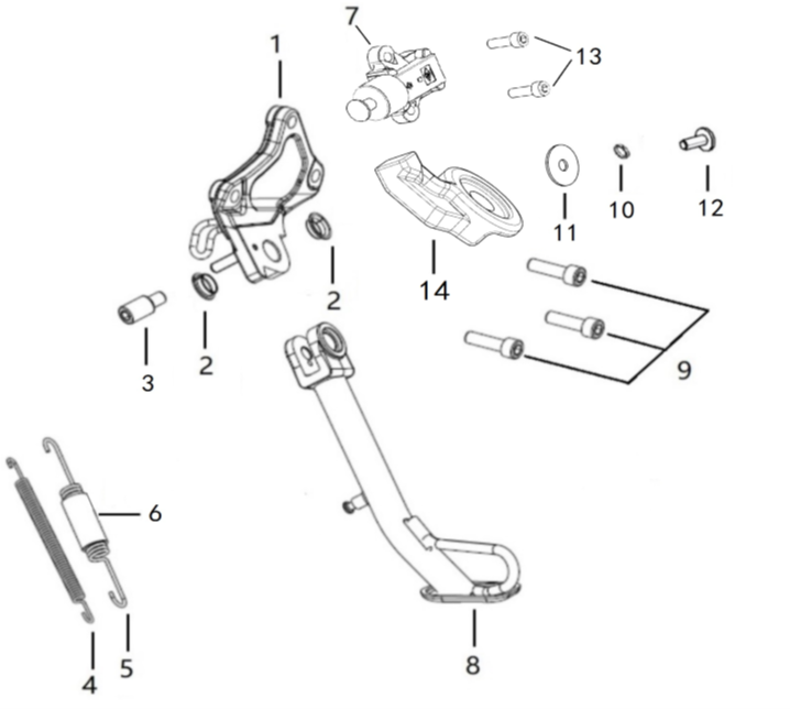 Боковая подножка