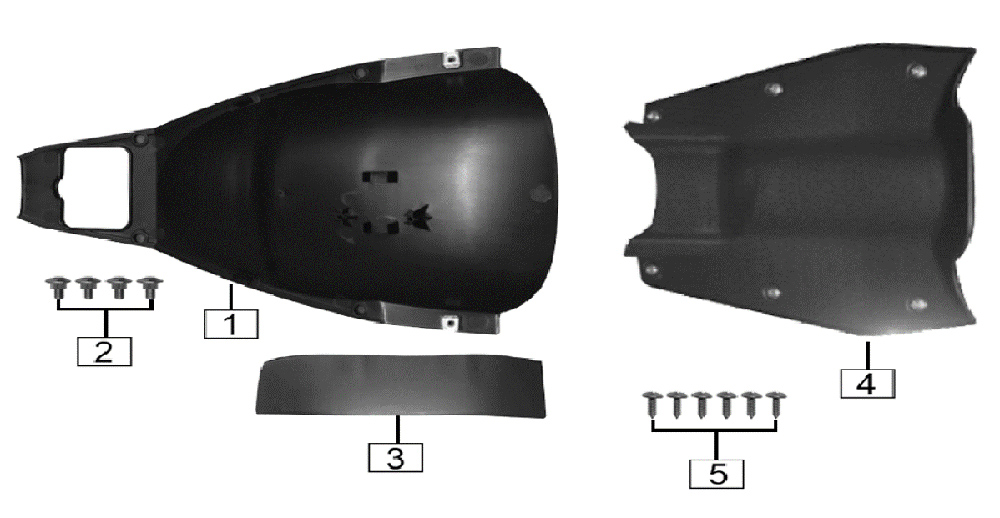Передняя часть заднего крыла