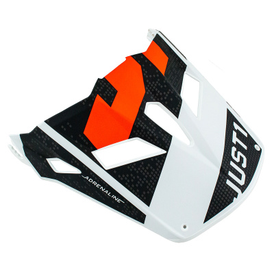 Козырек для шлема JUST1 J22 ADRENALINE CARBON (оранжевый/белый, , 1560035-607-4173)