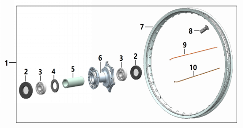 Ступица переднего колеса