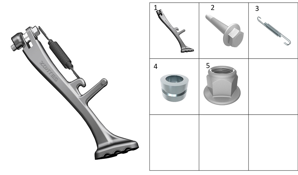 Подножка боковая