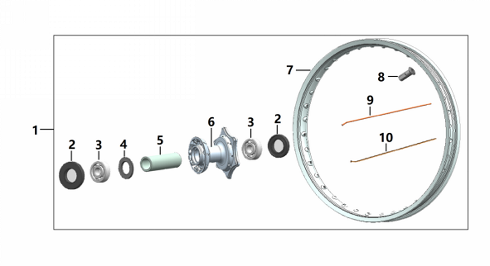 Ступица переднего колеса