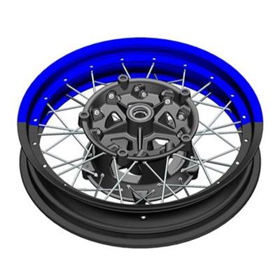 Диск 17"х3,5 передний (синий) ZONTES ZT350 GK