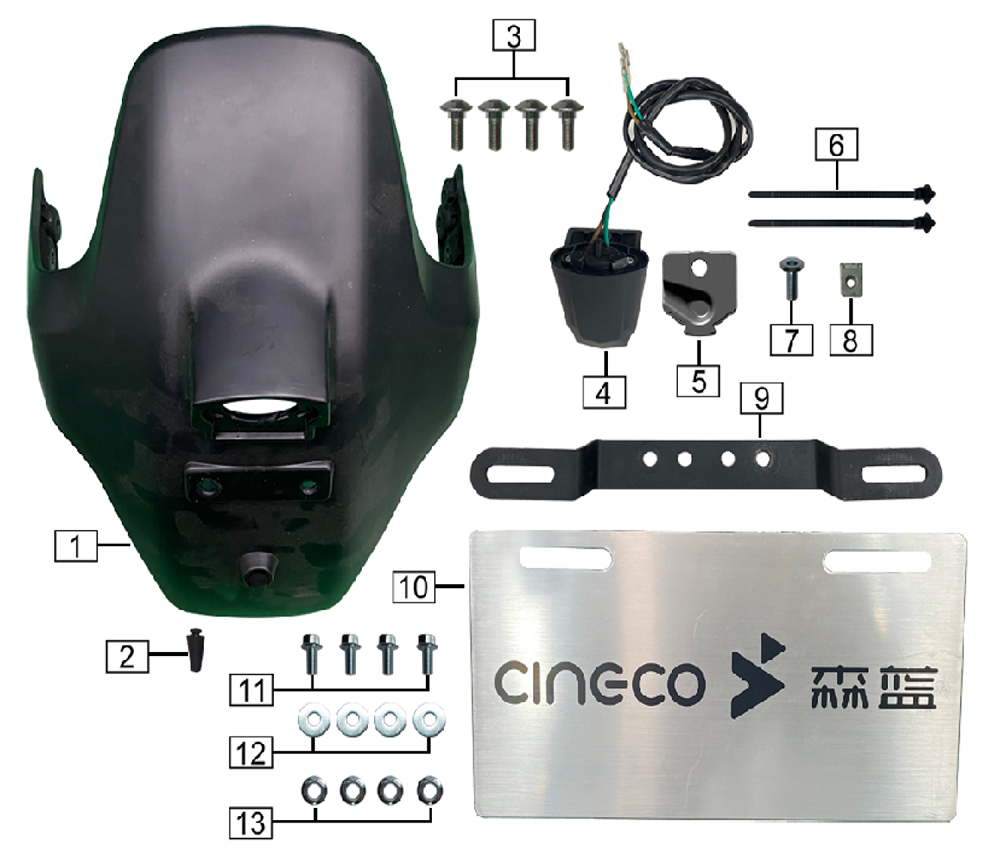 Крыло заднее