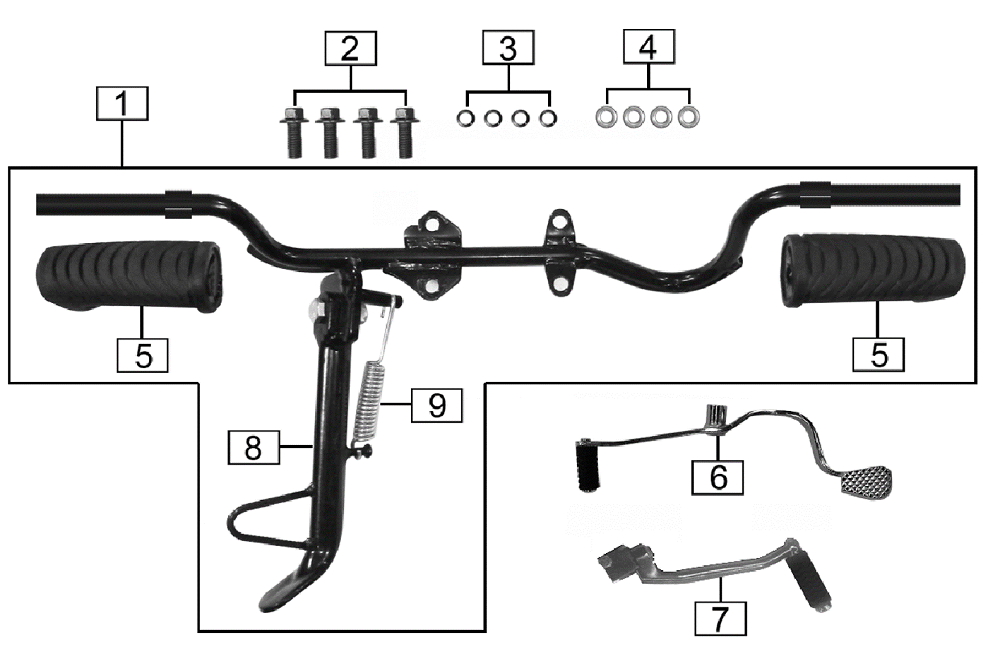 Подножка боковая