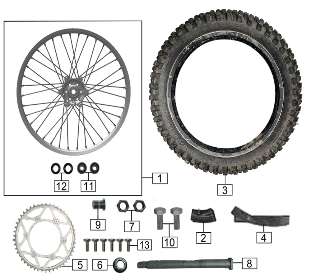 Заднее колесо