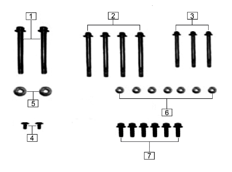 Болты крепления двигателя