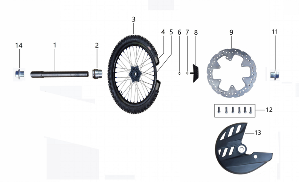Переднее колесо