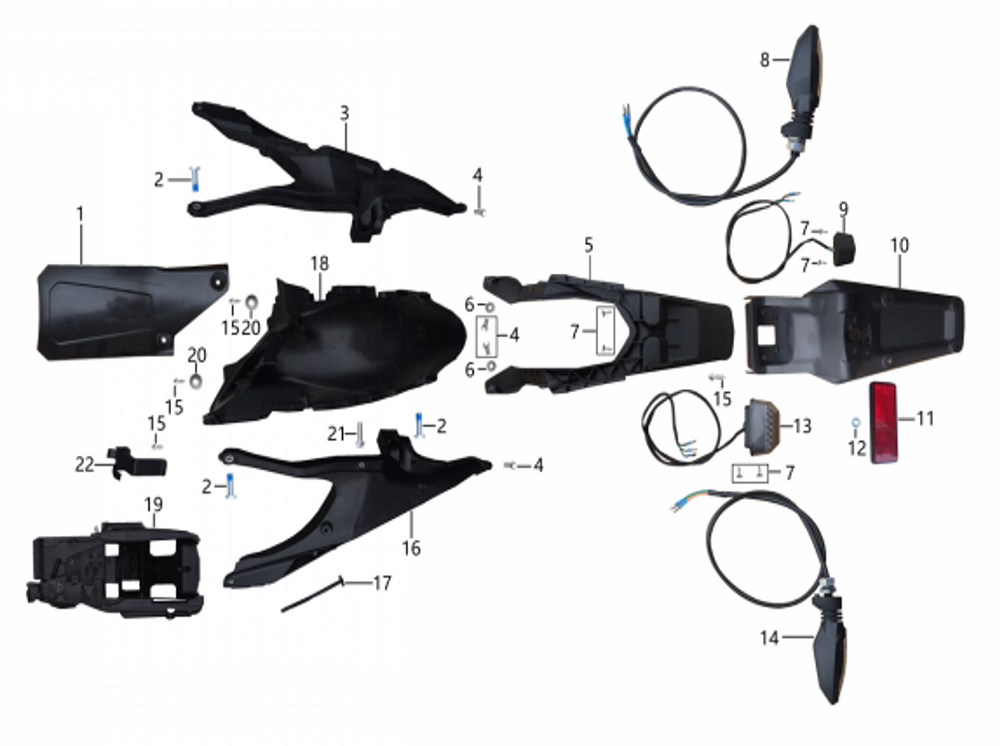 Крыло заднее