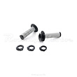 Грипсы lock-on + ручка газа SM-PARTS KTM/Husqvarna/Kawasaki/Yamaha (серый/черный, , 020374-121-4503)