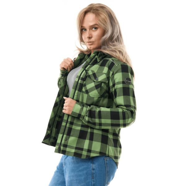 Моторубашка STREETFIGHTER Woman Green с защитой