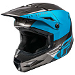 Шлем кроссовый FLY RACING KINETIC Straight Edge (синий/серый/черный, XL, 140126-880-9539)