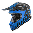 Шлем кроссовый JUST1 J32 Kids SWAT детский (Hi-Vis синий/черный матовый, YS, 020035-602-2421)