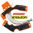 Защита рамы ACERBIS (пластик) X-GRIP KTM SX65 14 (оранжевый/черный, , 3800452-876-8077)