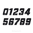 Наклейка R-TECH 14,5х11,5 см стартовый номер "5" (10 шт) (черный, , 040296-769-9259)