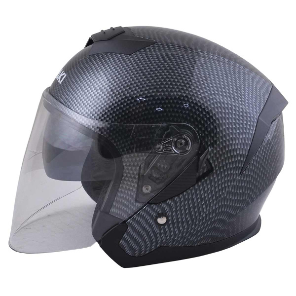 Шлем открытый со стеклом ATAKI JK526 Carbon