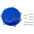 Защита крышки сцепления SM-PARTS (пластик) YAMAHA YZF450 14-22 YZFX/WRF 450 16-22 синий