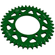 Звезда ведомая алюминиевая питбайк 428-39T зеленая  SM-PARTS