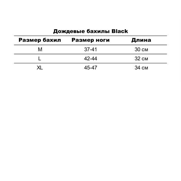 Дождевые бахилы BLACK