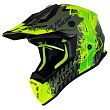 Шлем кроссовый JUST1 J38 Mask (Hi-Vis желтый/черный/хаки матовый, S, 020035-941-7497)