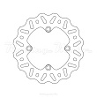 Диск тормозной Pro-X Kawasaki KX85/100 01-18 задний (37.BD24101)