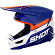 Шлем кроссовый SHOT RACE IRON (синий/белый/оранжевый глянцевый, L, A07-21B1-G01-10)
