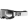 Очки для мотокросса FLY RACING FOCUS (2022) YOUTH (детские) (белый/черный, , 140126-604-1120)