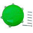 Защита крышки сцепления SM-PARTS (пластик) KAWASAKI KXF450 16-18 зеленый