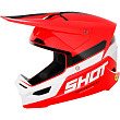 Шлем кроссовый SHOT RACE IRON (красный/белый/черный глянцевый, M, A07-21B1-G04-09)