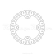 Диск тормозной Pro-X Suzuki RMZ250 07-18, RMZ450 05-18 RMX450 10-18 задний (37.BD23307)