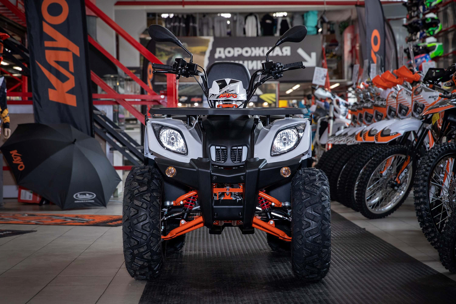 Квадрицикл KAYO AU200 со спинкой ПТС