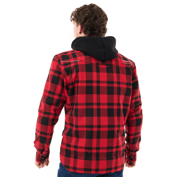 Моторубашка DragonFly STREETFIGHTER Man Red с защитой