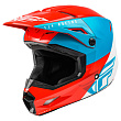Шлем кроссовый FLY RACING KINETIC Straight Edge (красный/белый/синий, XS, 140126-880-8968)