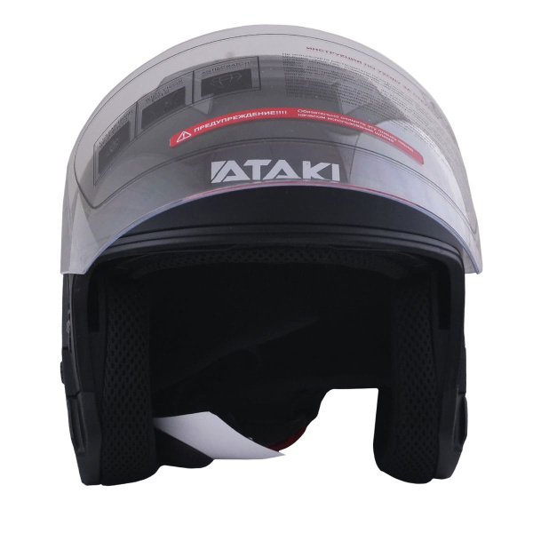 Шлем открытый со стеклом ATAKI JK526 Solid