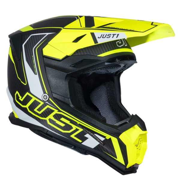 Шлем кроссовый JUST1 J22 Carbon Fluo