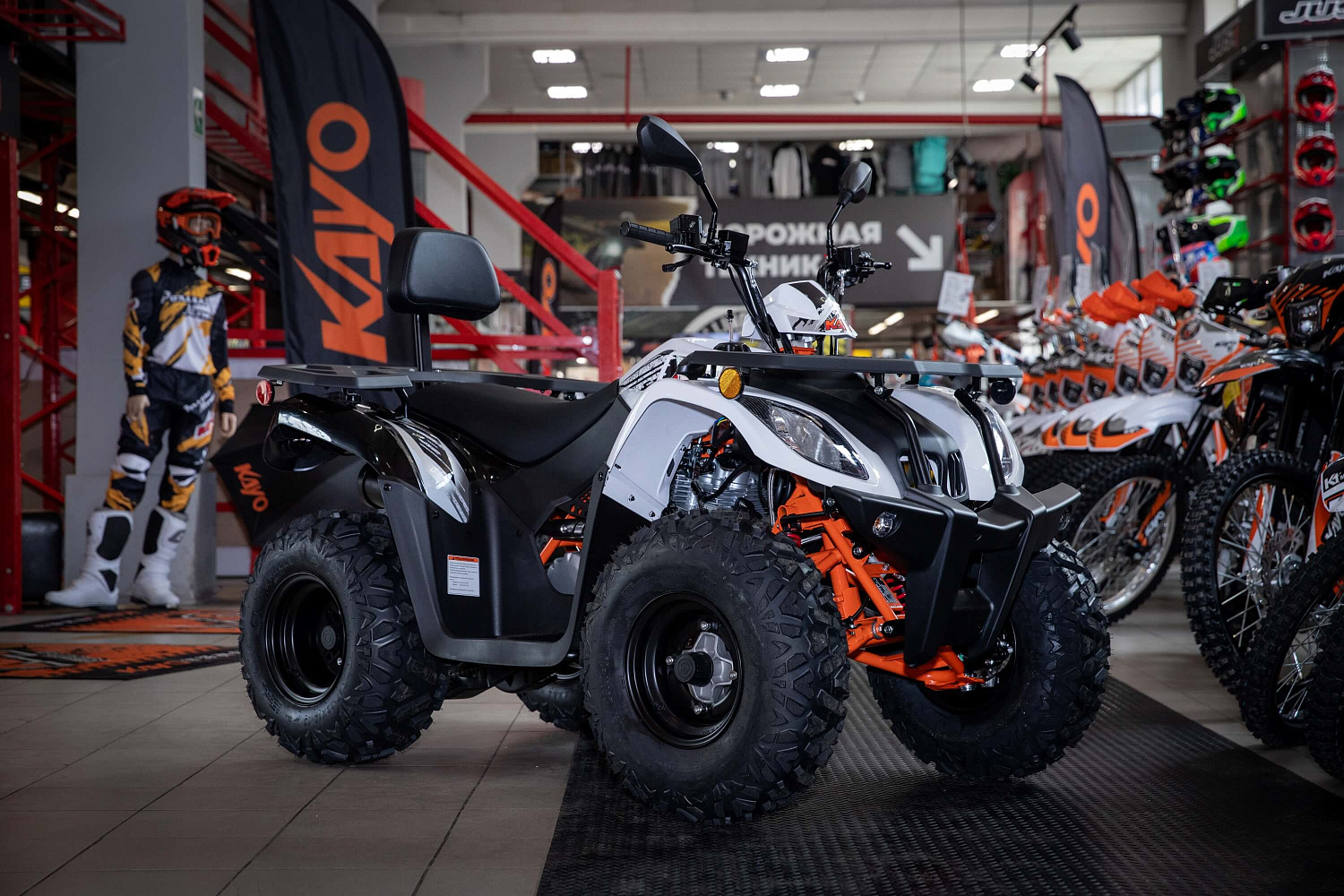 Квадрицикл KAYO AU200 со спинкой ПТС