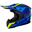 Шлем кроссовый SHOT PULSE AIRFIT (синий/Hi-Vis желтый глянцевый, XL, A07-21D1-C04-11)