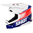 Шлем кроссовый SHOT FURIOUS PEAK (синий/белый/красный глянцевый, XL, A07-21C1-K03-11)