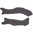 Защита рамы ATHENA VIBRAM (резина) KTM/HUSQVARNA 16-18  (черный, , 3800205-934-9859)