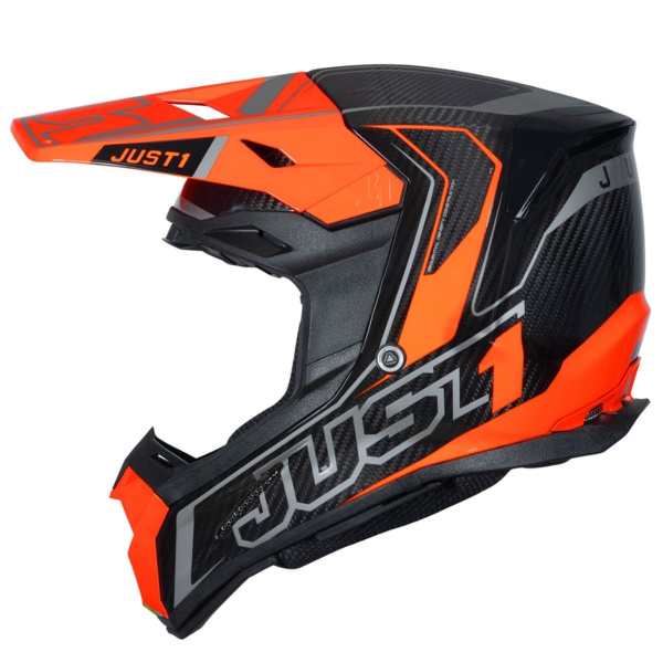 Шлем кроссовый JUST1 J22 Carbon Fluo Шлем кроссовый JUST1 J22 Carbon Fluo