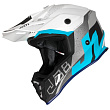 Шлем кроссовый JUST1 J38 Korner (синий/белый матовый, XL, 1560035-880-8708)