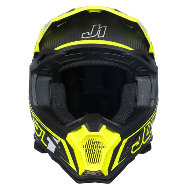 Шлем кроссовый JUST1 J22 Carbon Fluo