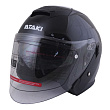Шлем открытый со стеклом ATAKI JK526 Solid (черный глянцевый, XL, 020229-823-5074)