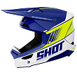 Шлем кроссовый SHOT FURIOUS PEAK (синий/белый/Hi-Vis жёлтый глянцевый, 2XL, A07-21C1-K02-12)