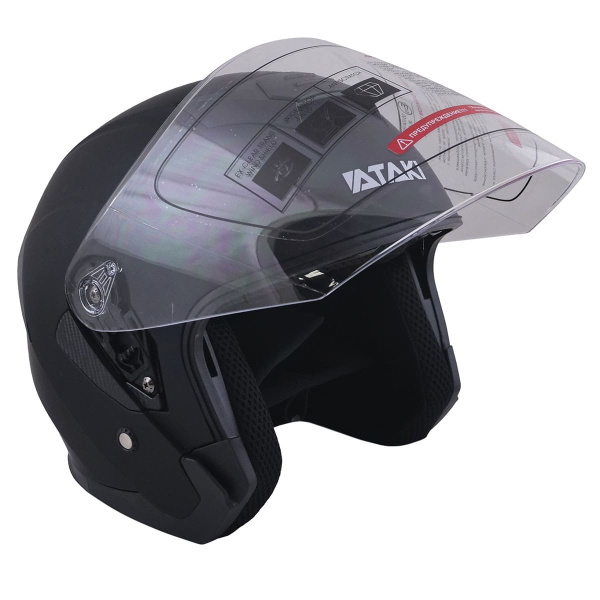 Шлем открытый со стеклом ATAKI JK526 Solid