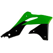 Обтекатели радиатора R-TECH KAWASAKI KXF250 13-16 зеленый/черный (R-CVKXFVENR13)